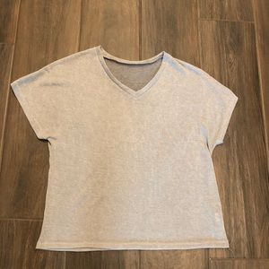 Grey V Neck Tee